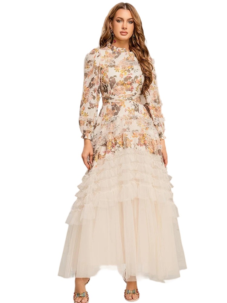 Boutique French Palace Princess Sleeve Dress