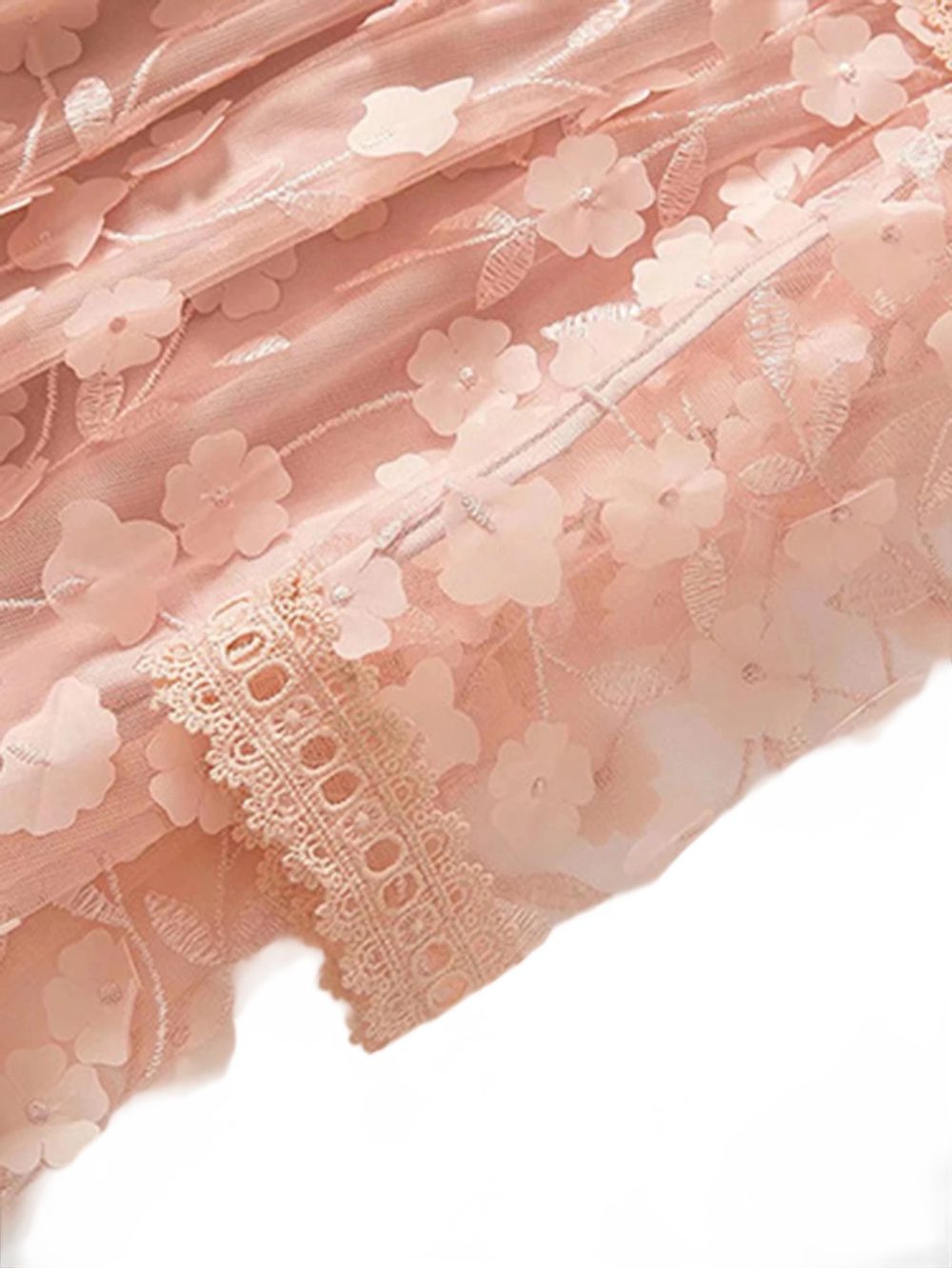 Autumn Puff Sleeve Floral Party Dress - Image 15