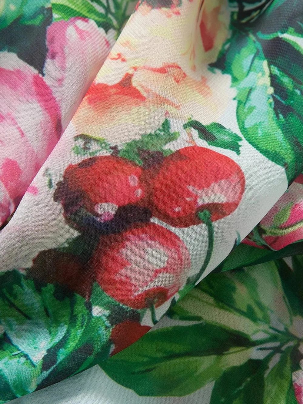Chiffon Bow Shoulder Bohemian Floral Print Maxi Dress - Image 14