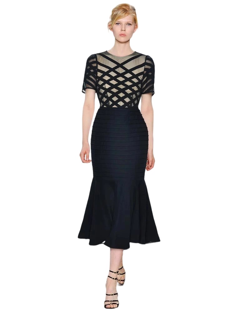 Summer Sheer Mesh Mermaid Dress