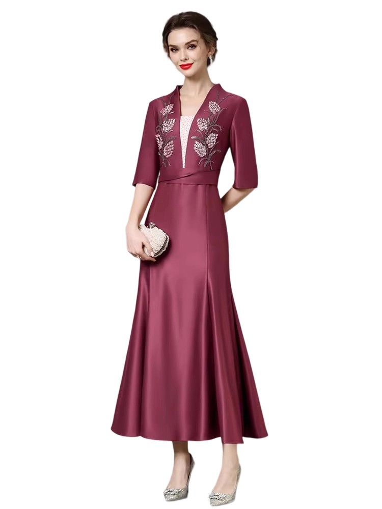 High-Quality Embroidered Swing Dress