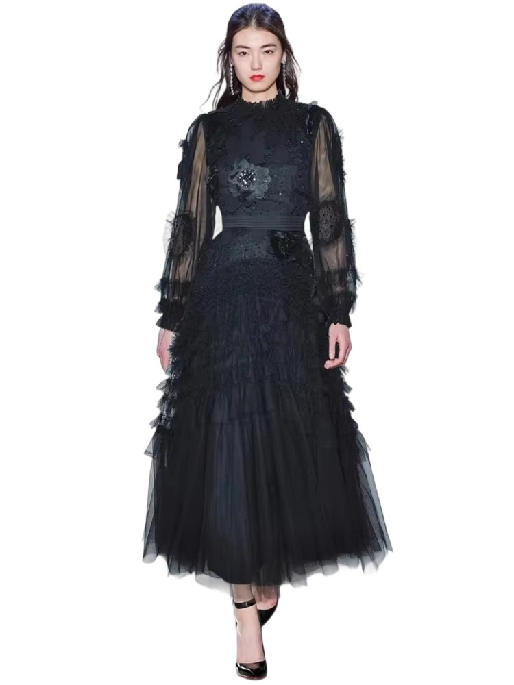 Fashion Butterfly Off-Shoulder Mermaid Dress